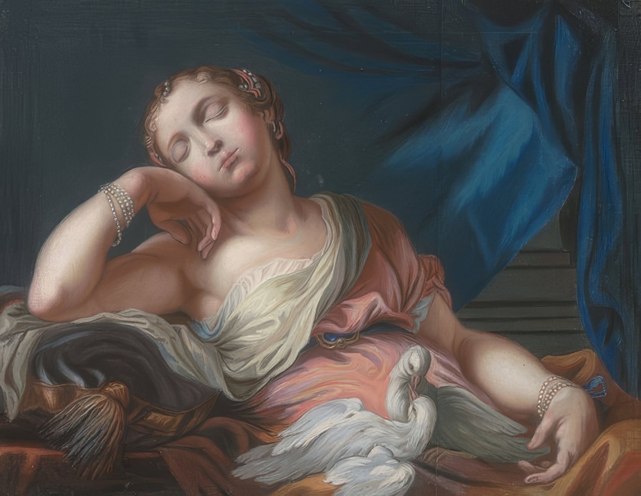 Vénus endormie avec deux colombes - Guido Reni
