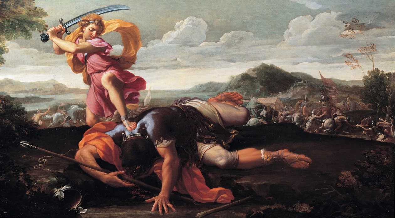David et Goliath, 1650-1660 - Guillaime Courtois