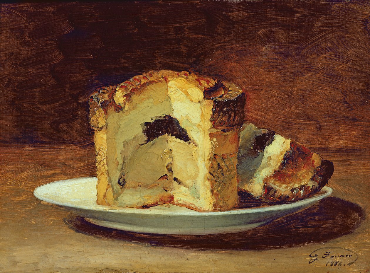 Nature morte de tarte, 1884 - Guillaume Romain Fouace