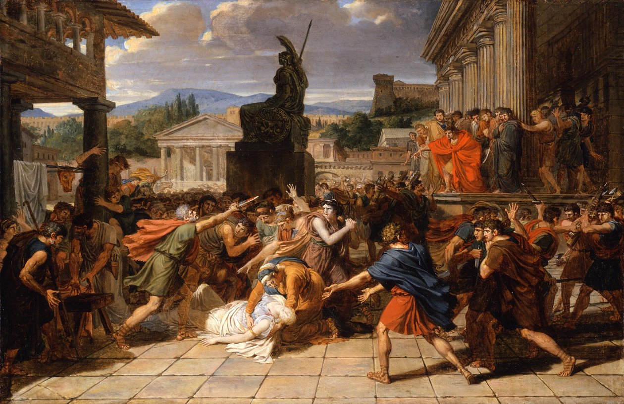 La mort de Virginie, c.1800 - Guillaume Guillon Lethière