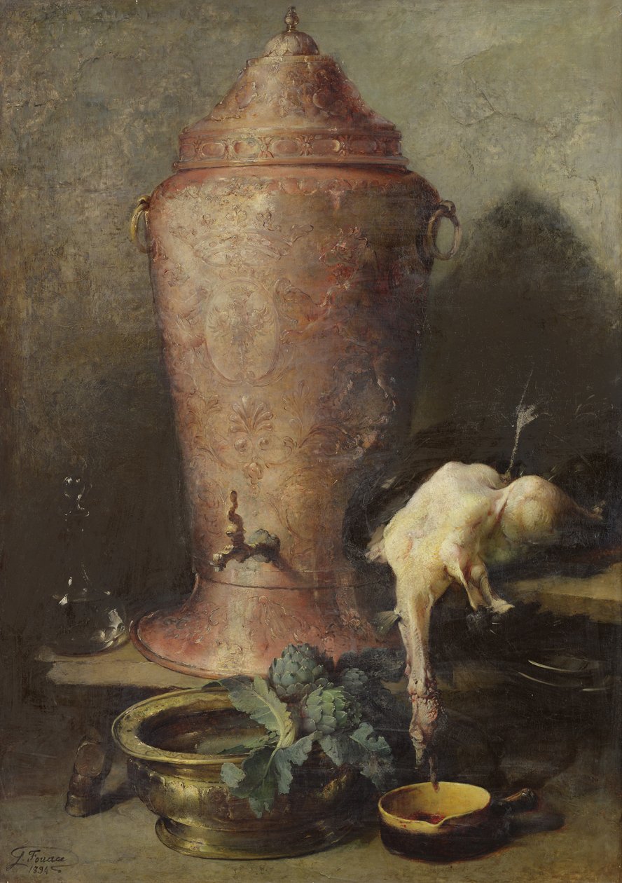 Nature morte avec fontaine, 1894 - Guillaume Romain Fouace