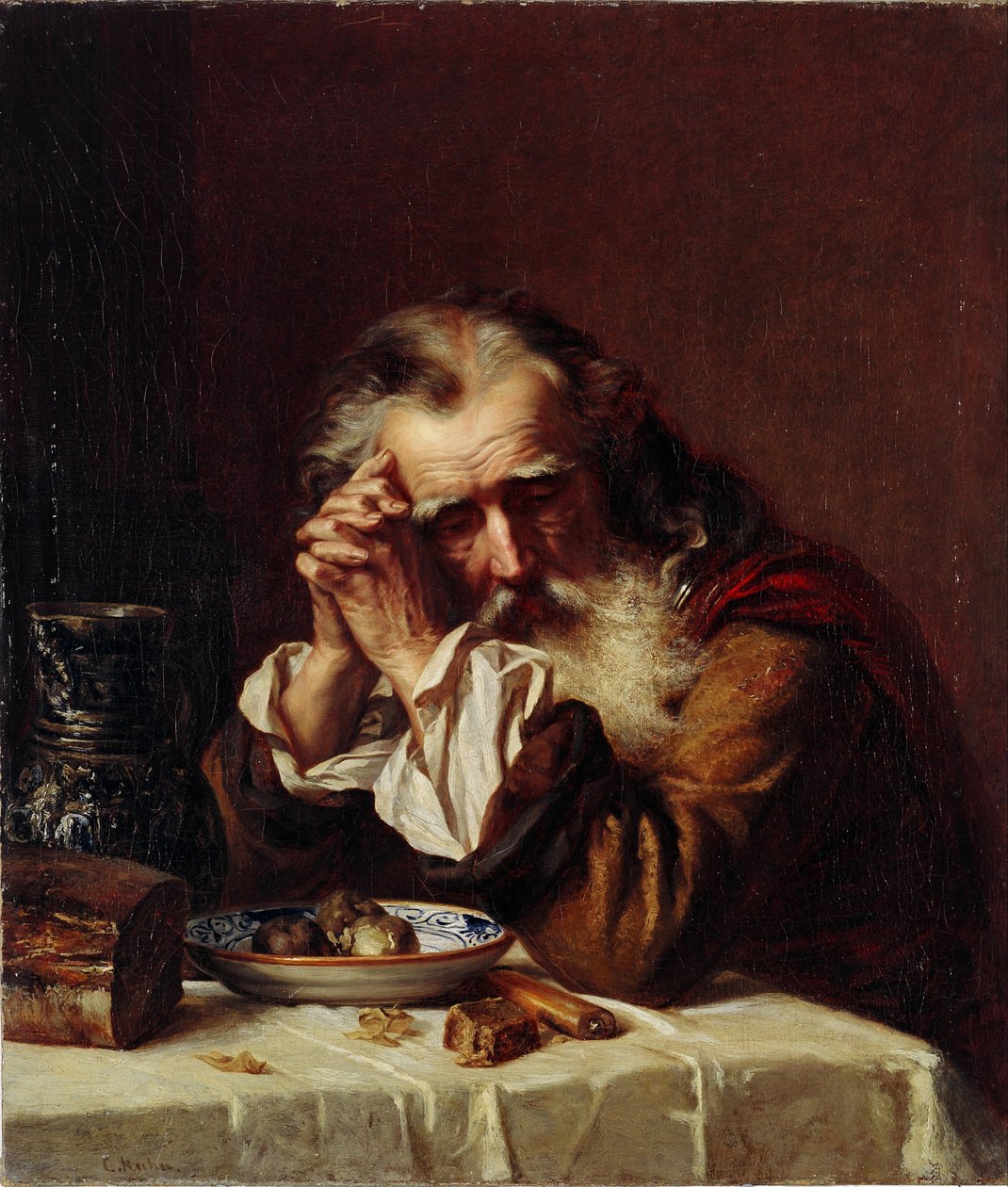 Tête de vieil homme, 1872 - Gun