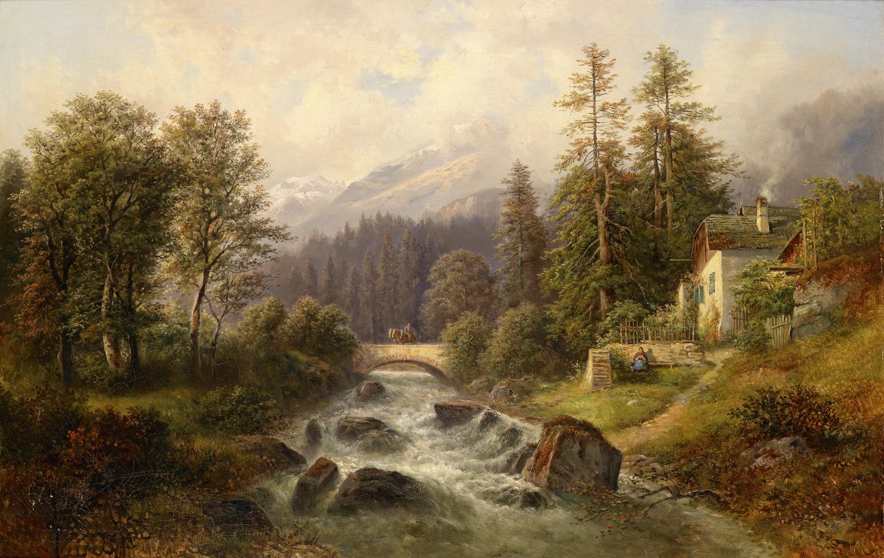 Partie près de Weyer, Haute-Autriche - Gustav Barbarini