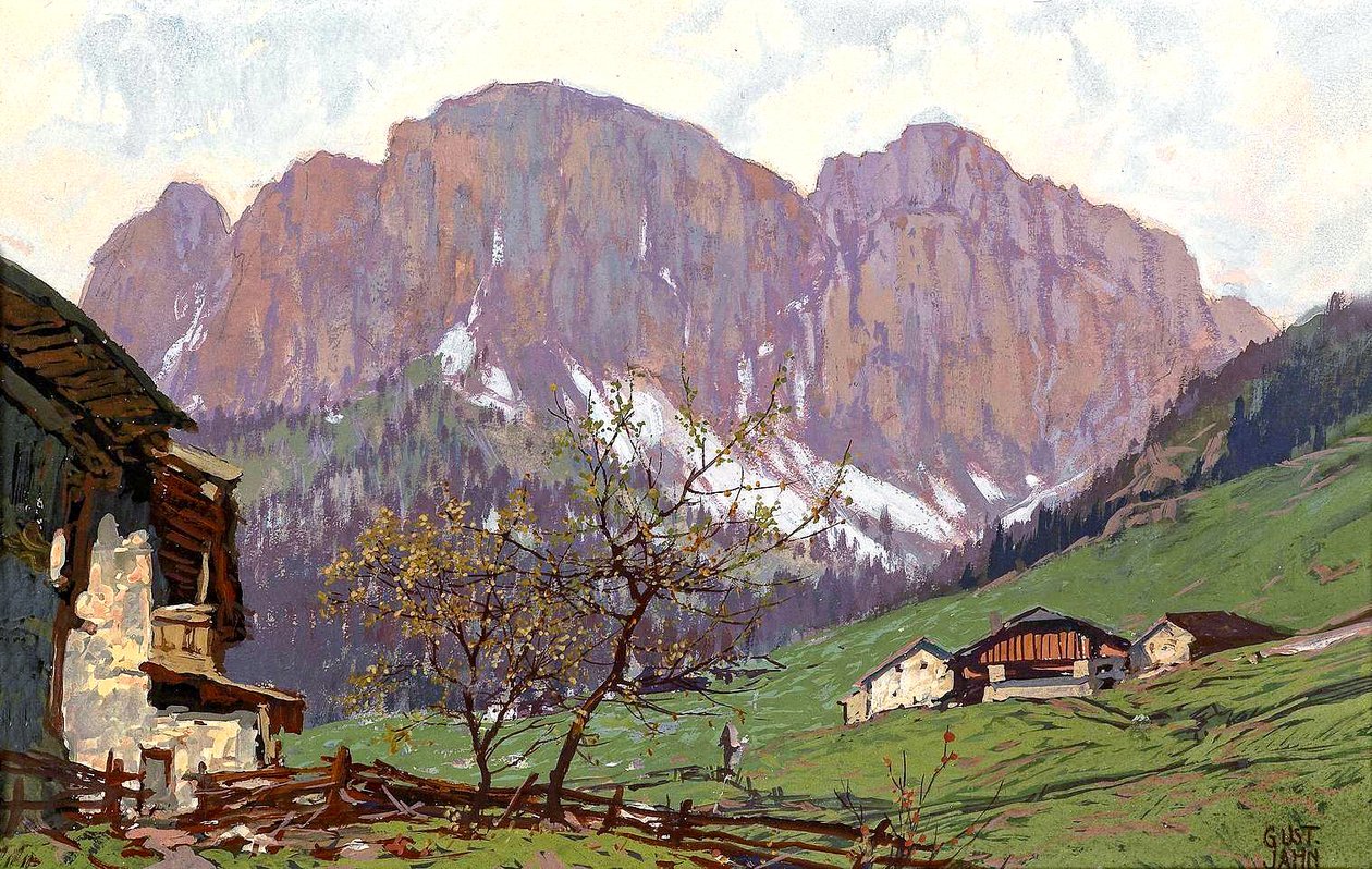 Motif de montagne - Gustav Jahn