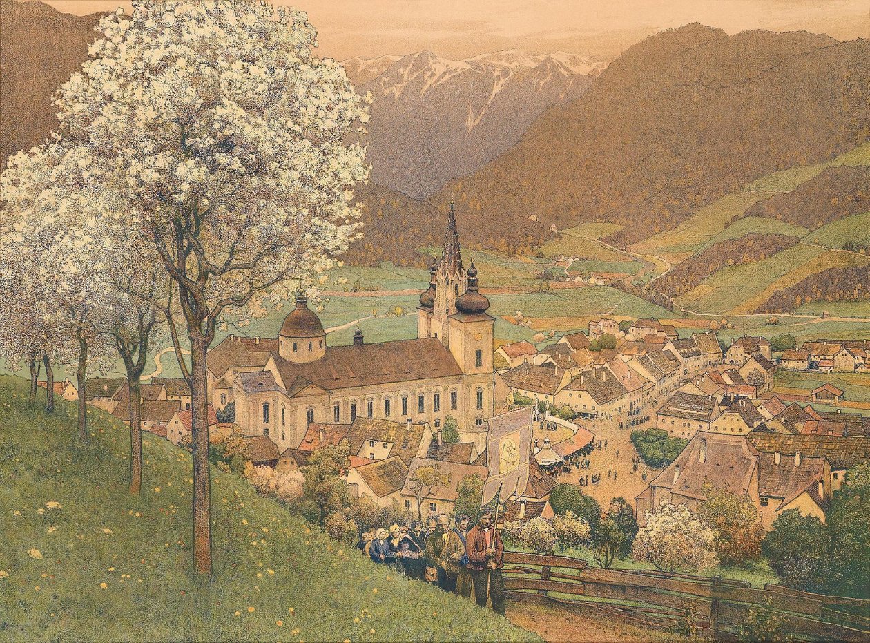 Procession à Mariazell - Gustav Jahn