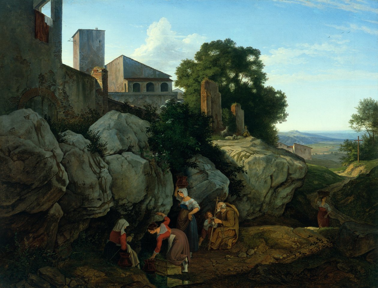 Ariccia (Matin) - Gustav Karl Ludwig Richter