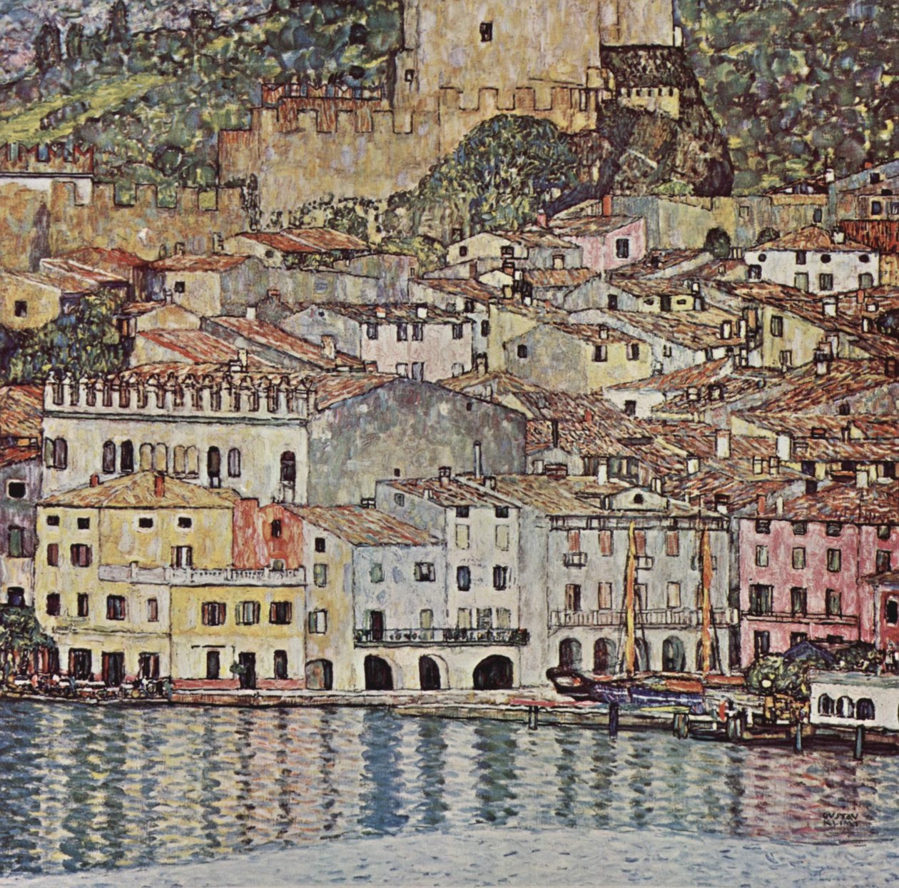 Malcesine sur le lac de Garde - Gustav Klimt