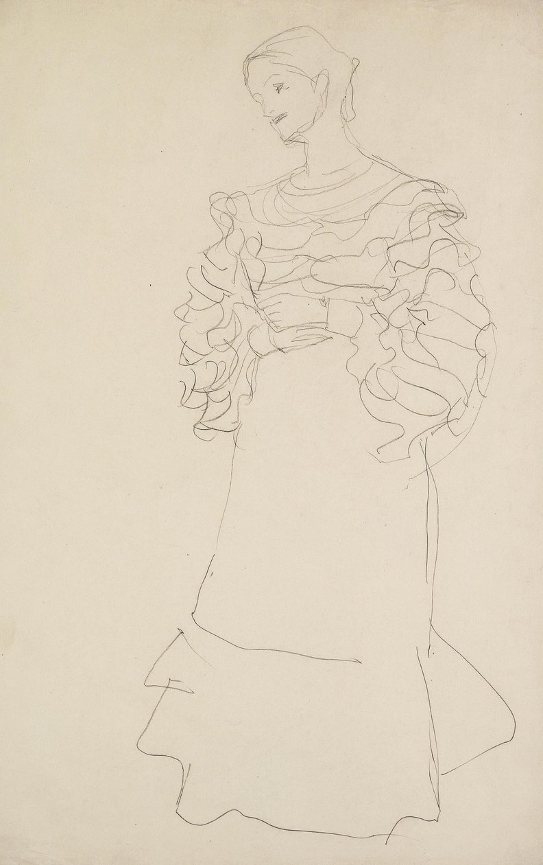 Magda Mautner-Markhof étude - Gustav Klimt