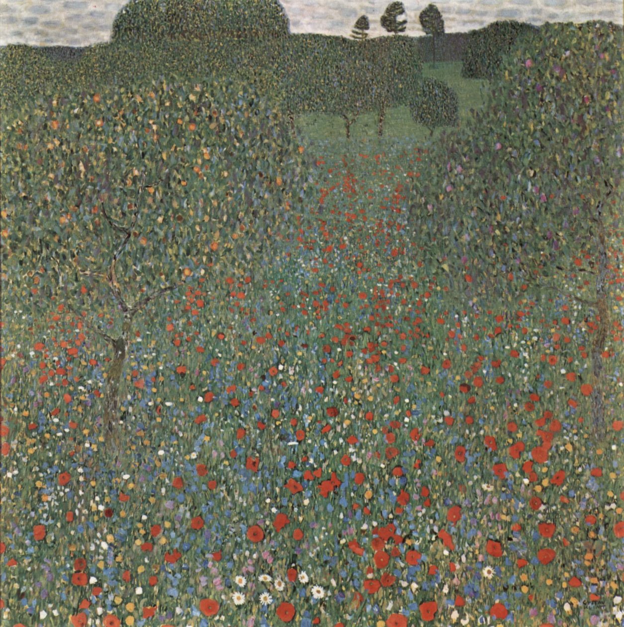 Champ de coquelicots - Gustav Klimt