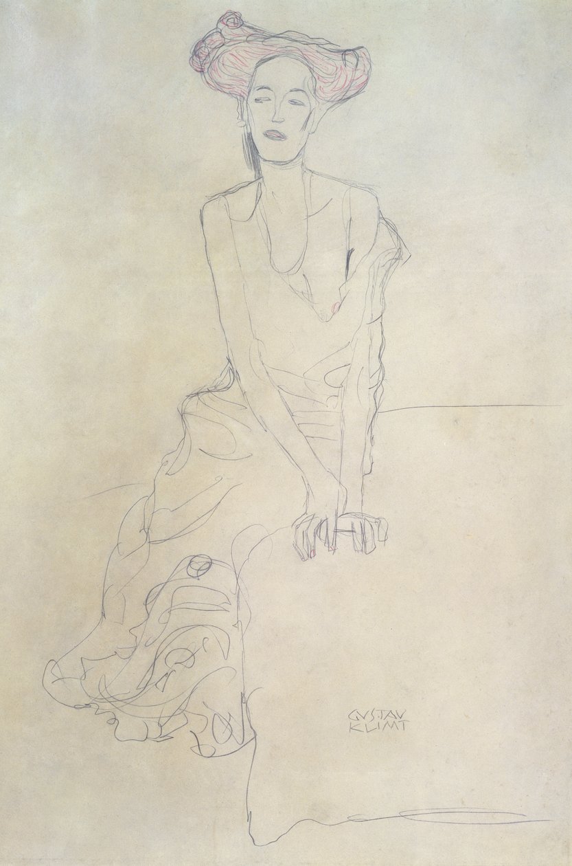 Femme assise, 1908 - Gustav Klimt