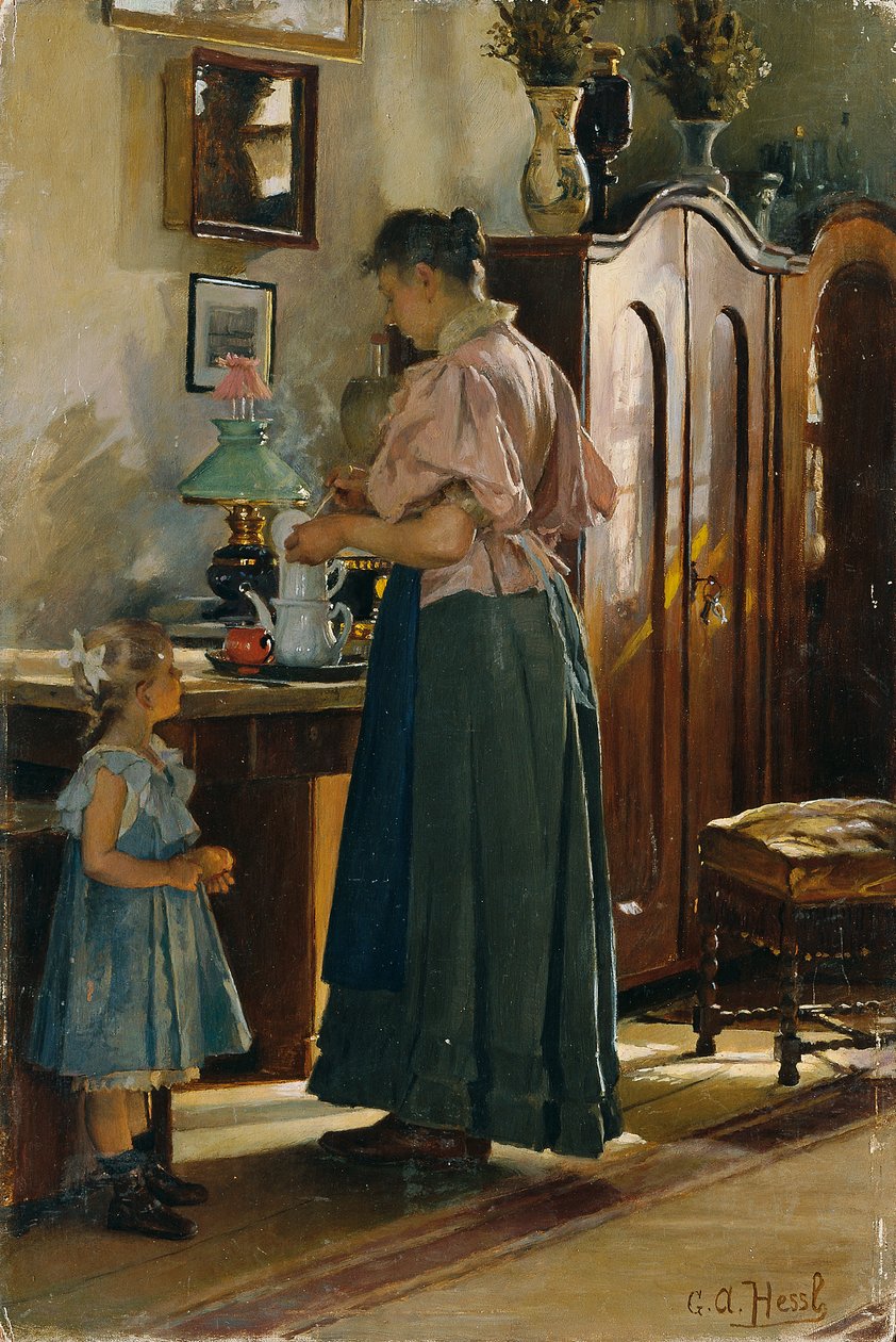 Heure du Vêpres - Gustav Adolf Hessl