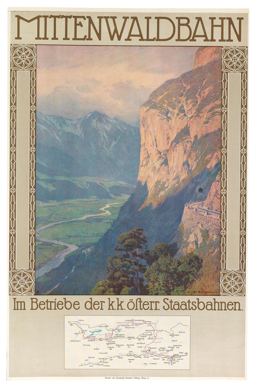 Chemin de fer de Mittenwald, vers 1912 - Gustav Jahn