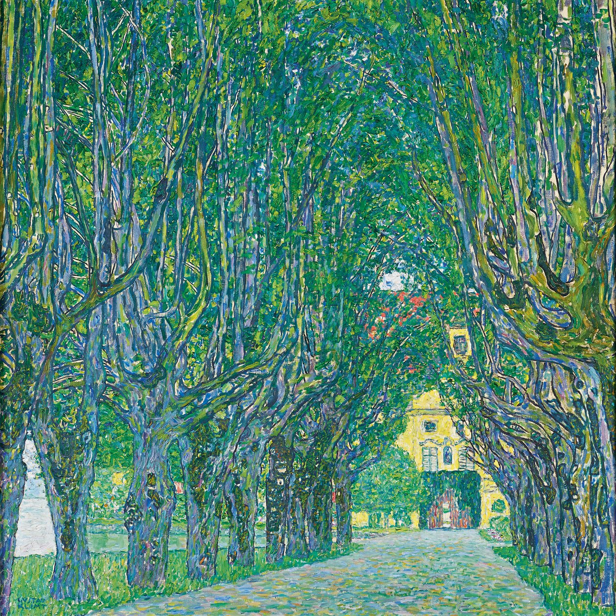 Allée vers le château Kammer - Gustav Klimt