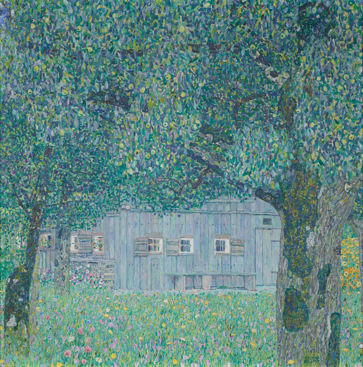 Ferme à Buchberg (Ferme de Haute-Autriche) - Gustav Klimt