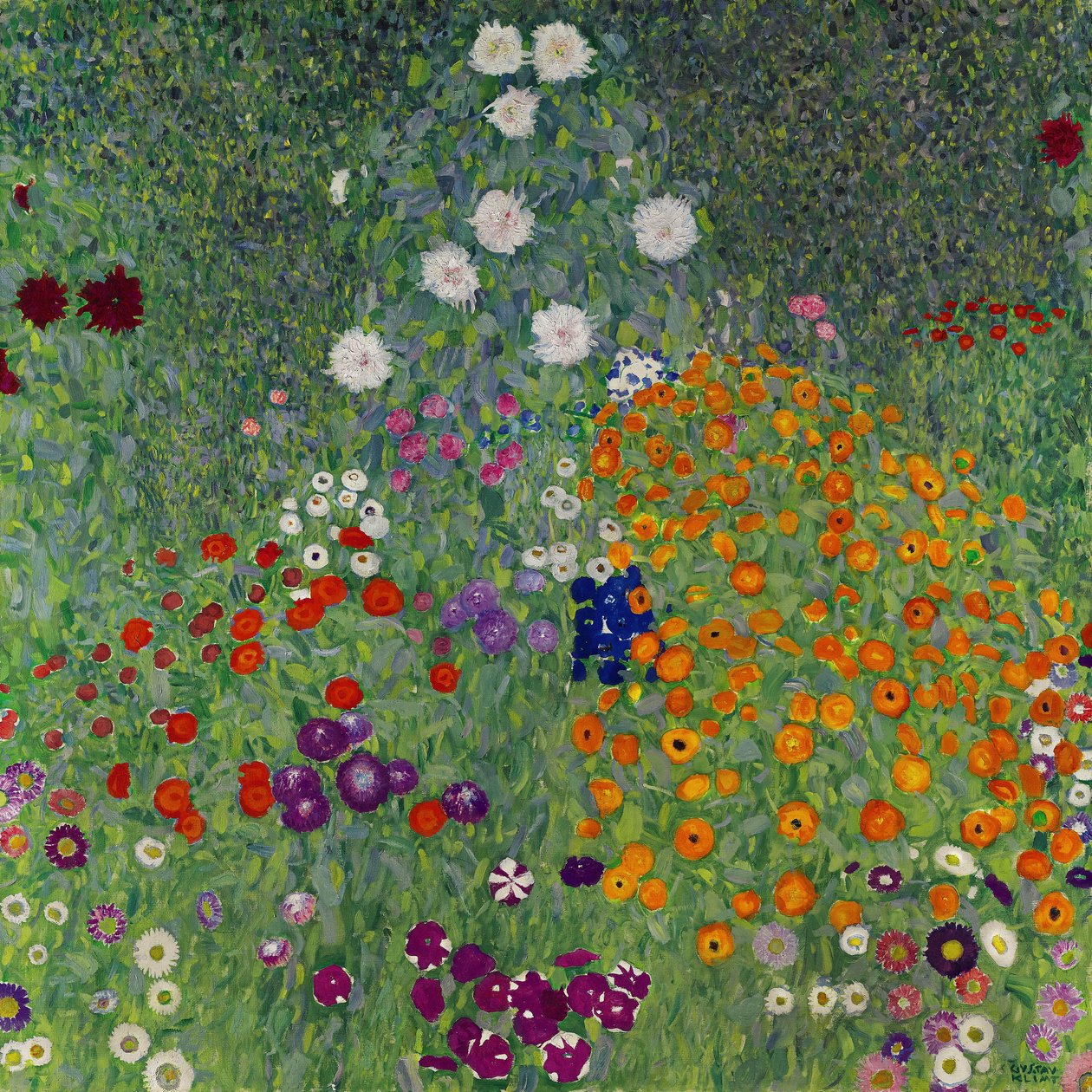 Jardin de ferme, jardin de fleurs, 1907 - Gustav Klimt