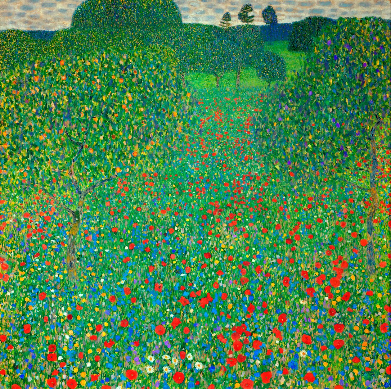 Champ de coquelicots, 1907 - Gustav Klimt