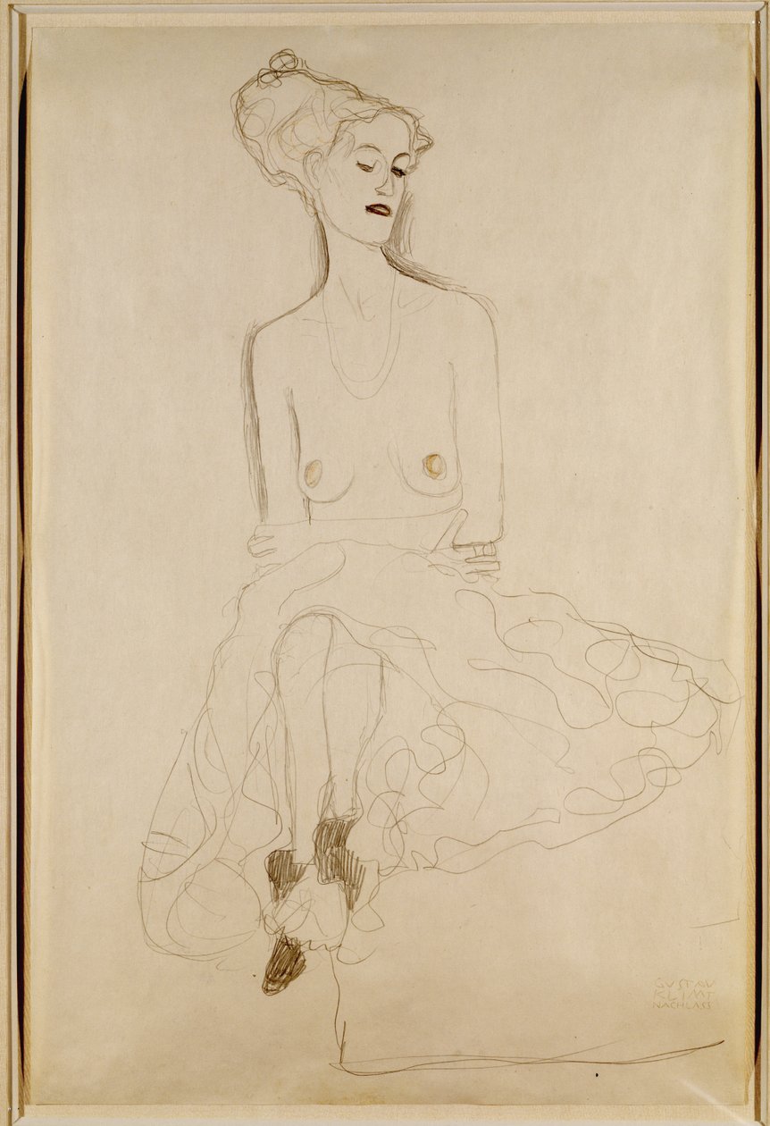 Femme assise, 1908 - Gustav Klimt