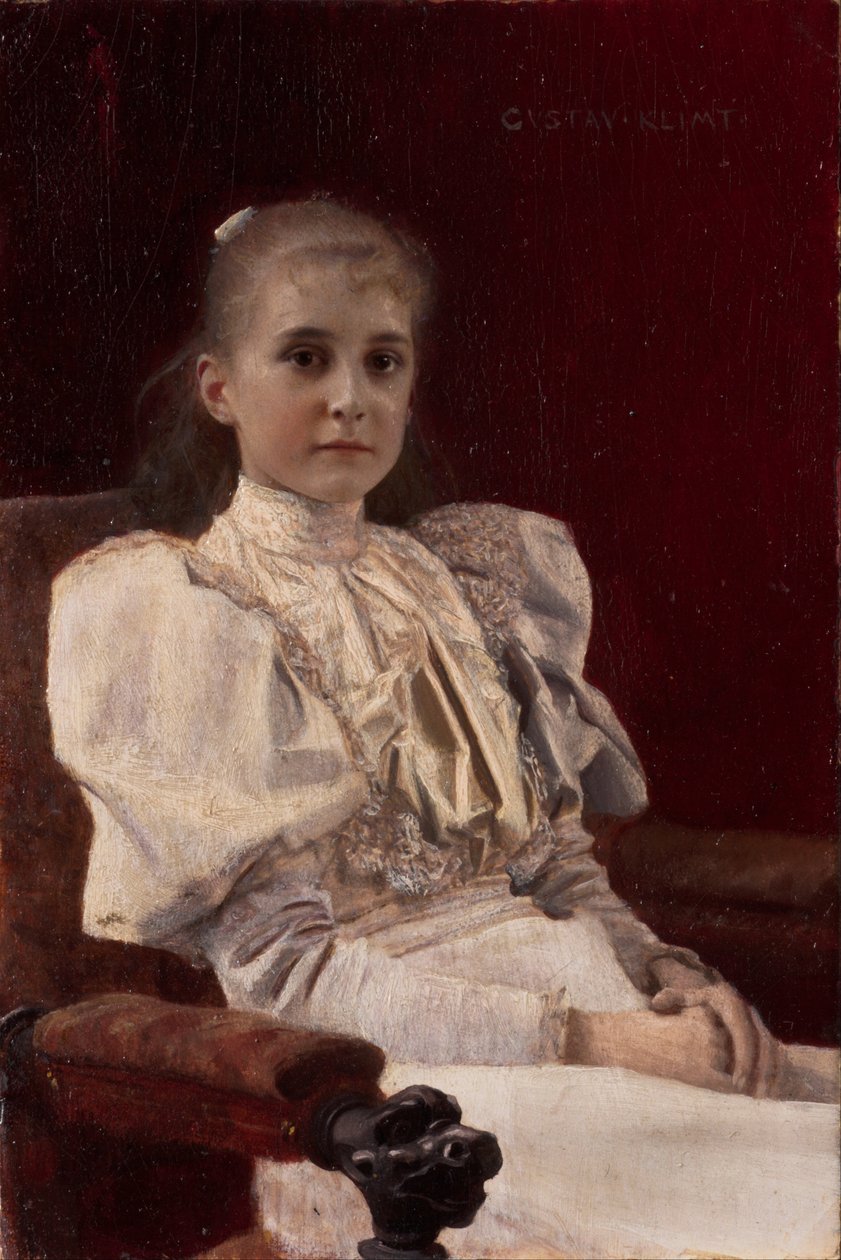 Jeune fille assise - Gustav Klimt