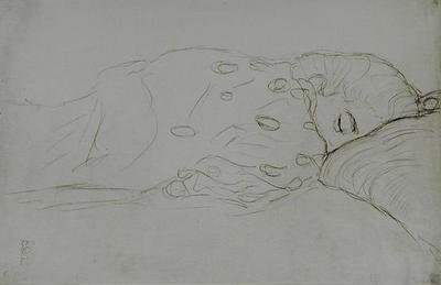 Nu dormant - Gustav Klimt