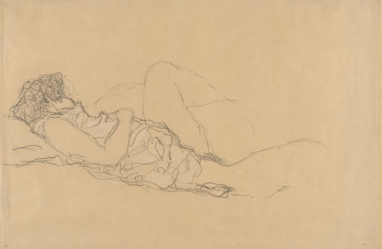 Femme endormie - Gustav Klimt