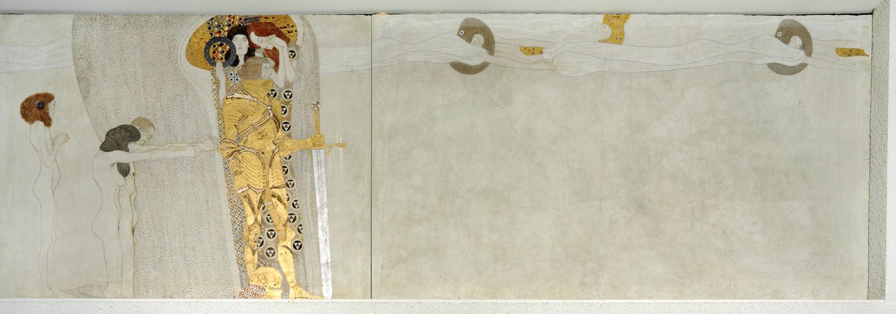 La frise Beethoven, détail - Gustav Klimt