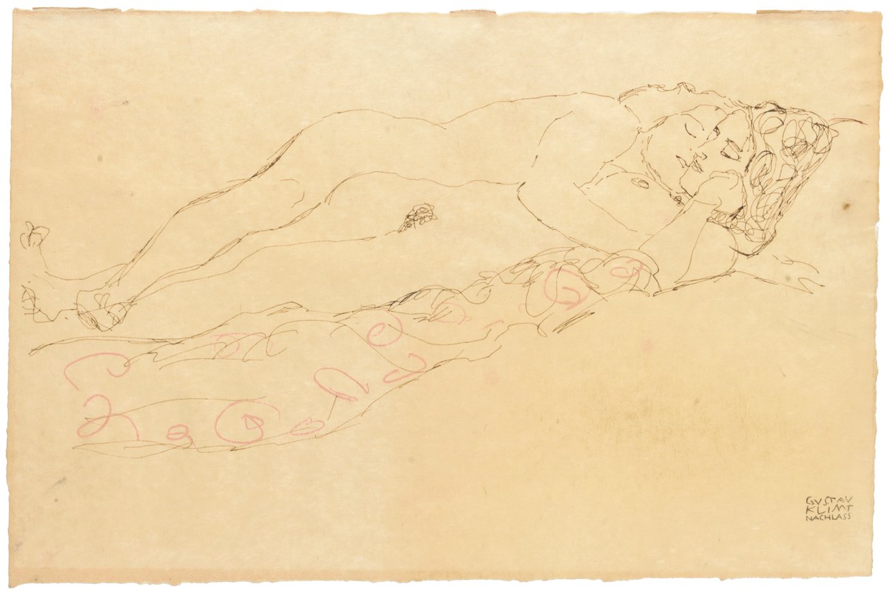 Deux Nus Allongés, vers 1913 - Gustav Klimt