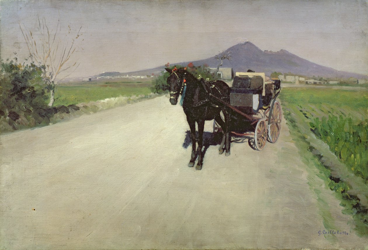 Une route à Naples - Gustave Caillebotte