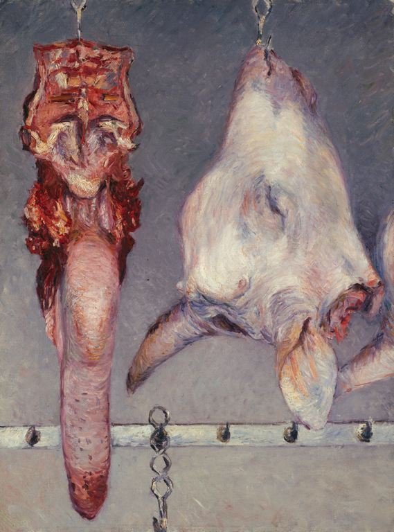 Tête de veau et langue de bœuf - Gustave Caillebotte