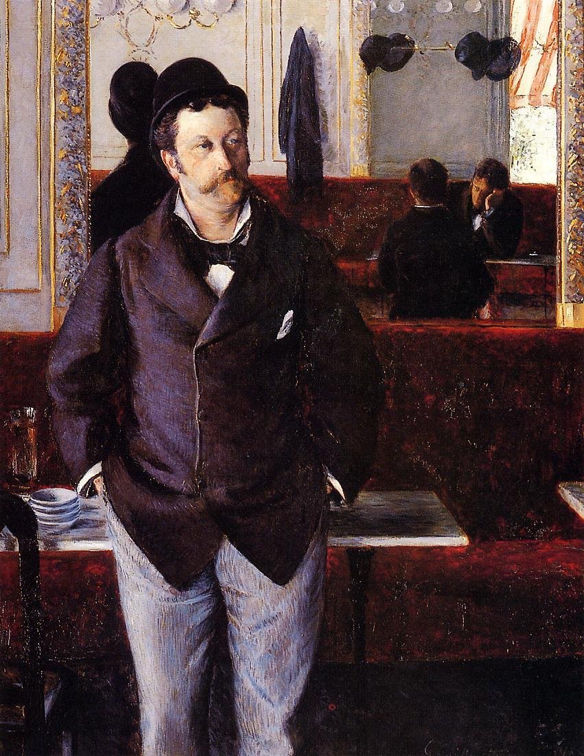 Dans un café - Gustave Caillebotte