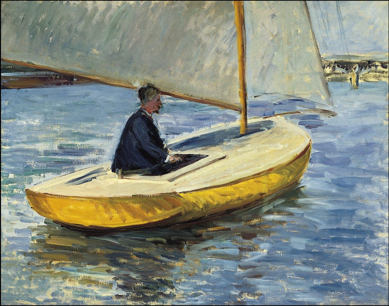 Le bateau jaune - Gustave Caillebotte