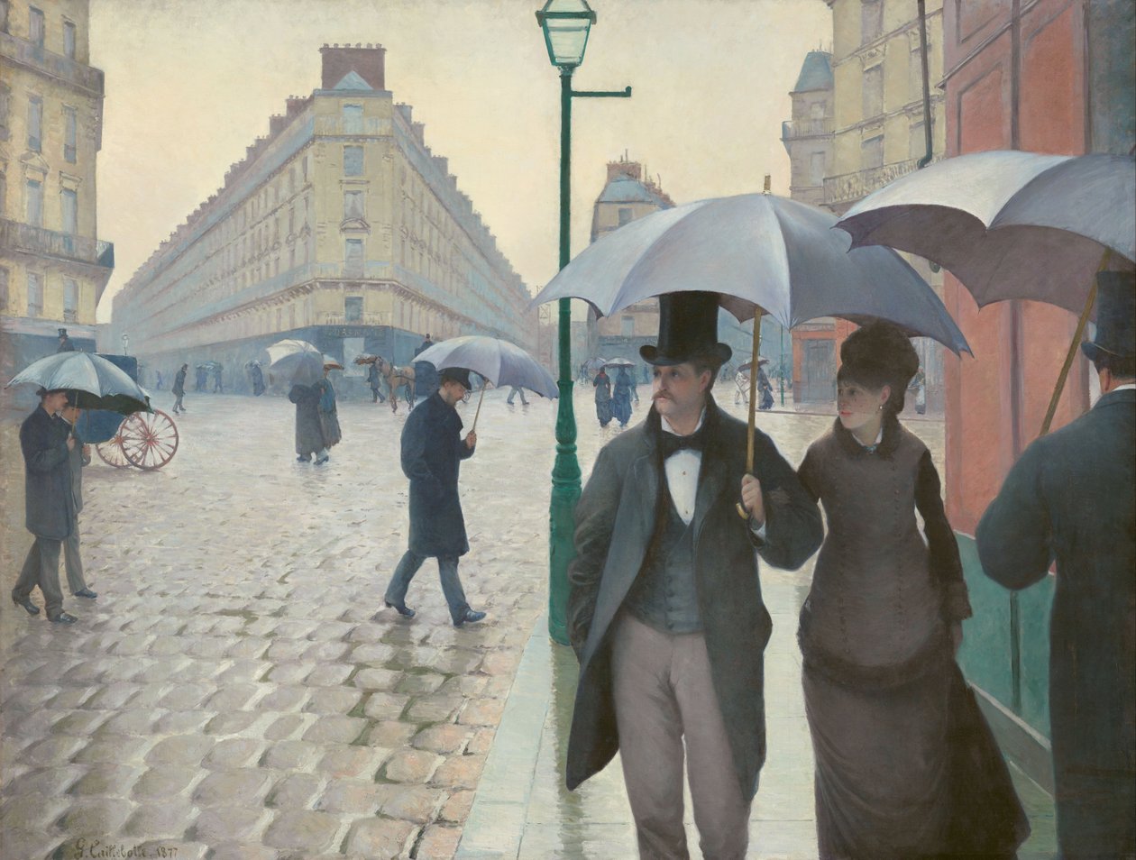 Rue de Paris; Temps de pluie - Gustave Caillebotte