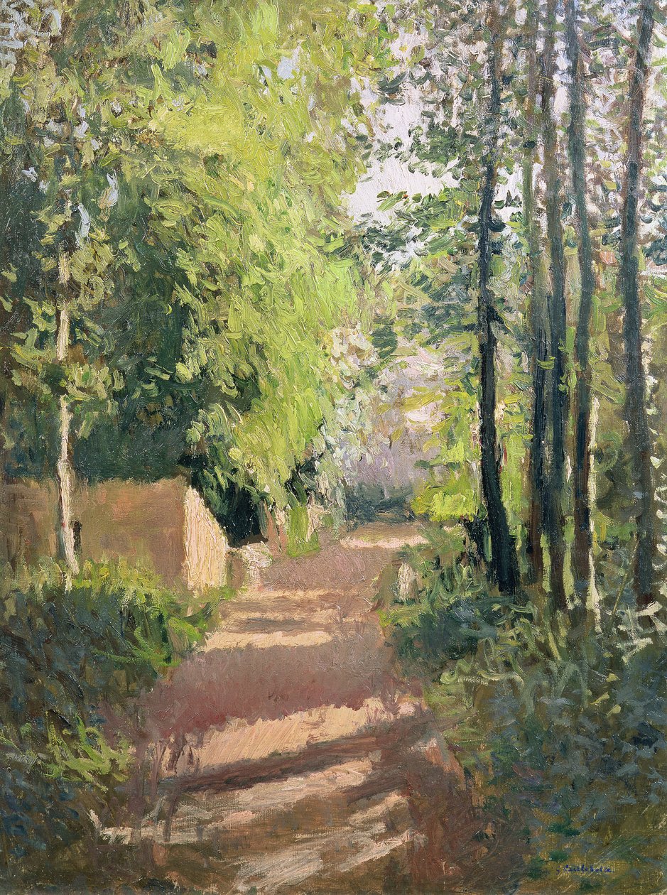 Chemin dans un bois en Normandie - Gustave Caillebotte