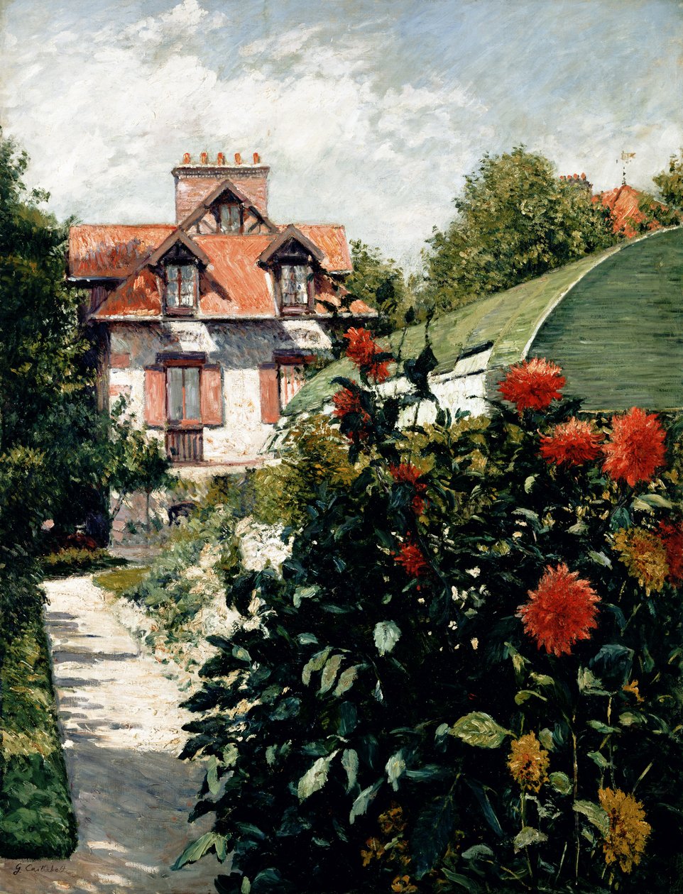 Les Dahlias, jardin à Petit Gennevilliers, 1893 - Gustave Caillebotte