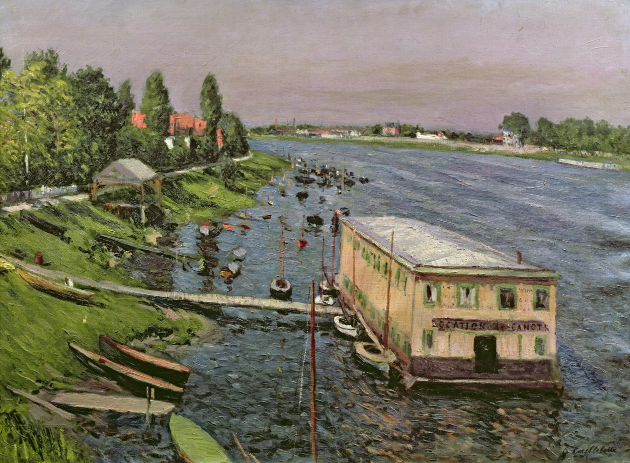 Le Ponton à Argenteuil, c.1886-87 - Gustave Caillebotte