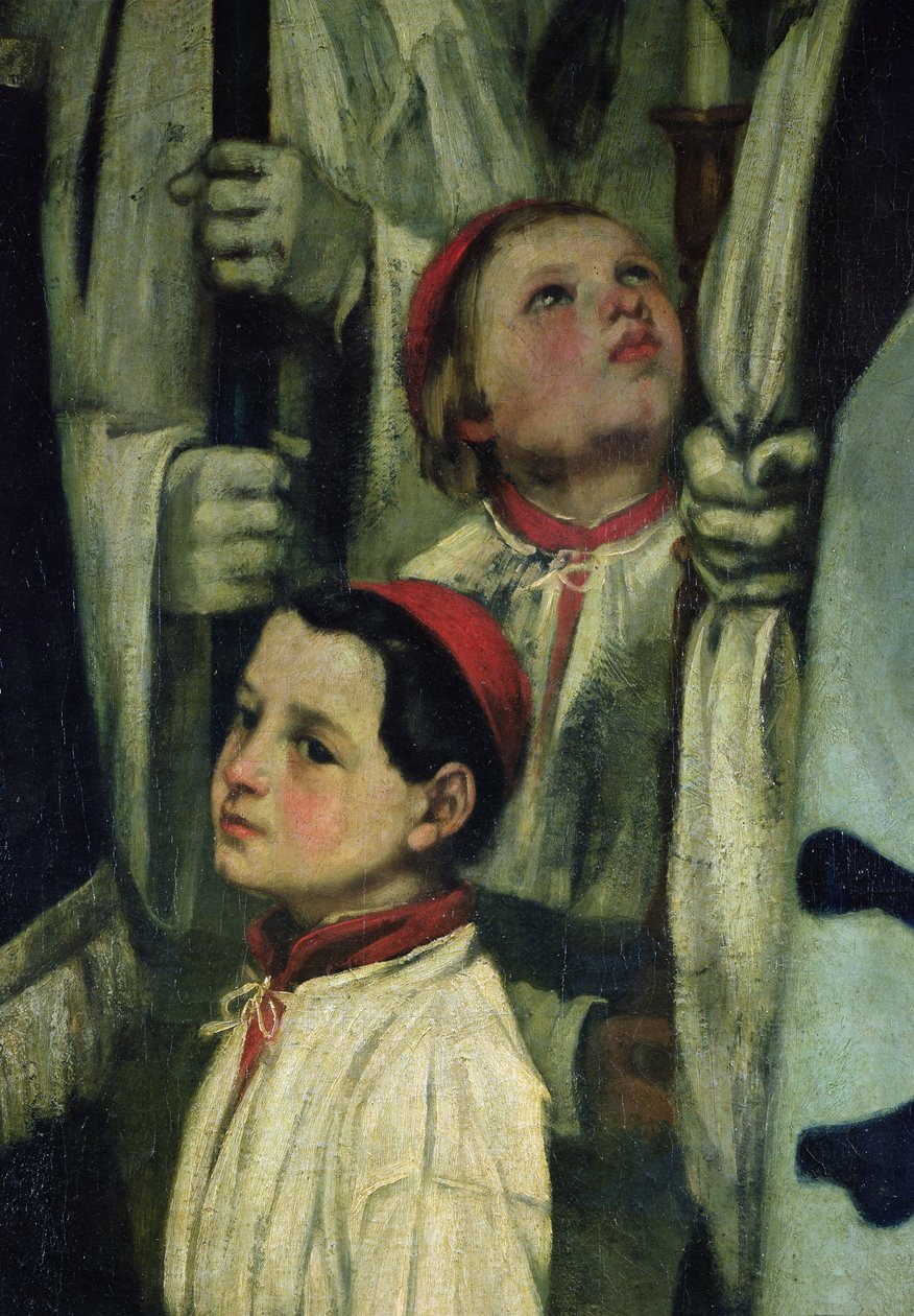 Un enterrement à Ornans (détail) - Gustave Courbet