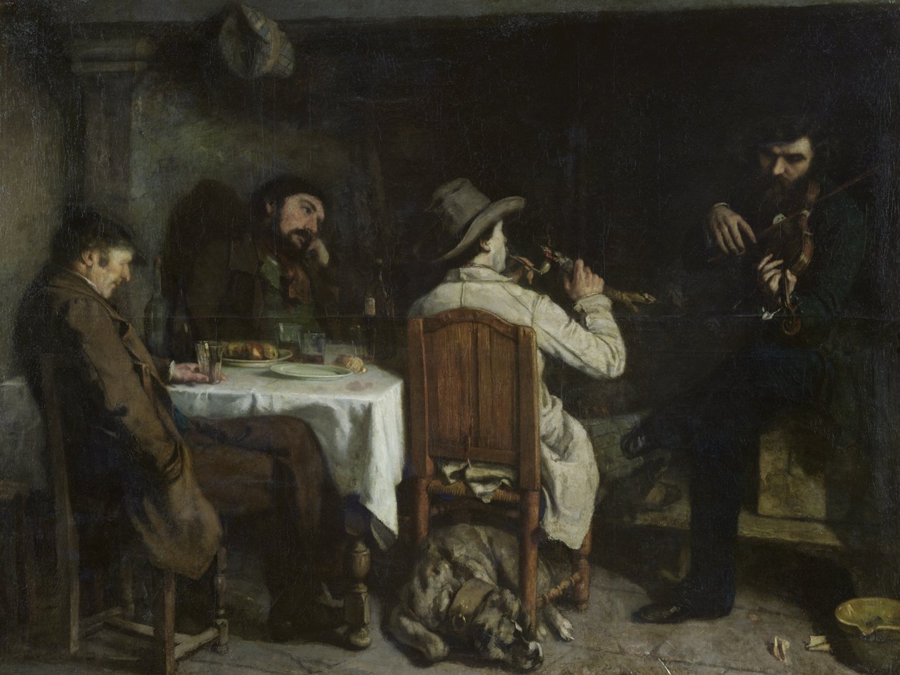 Après dîner à Ornans - Gustave Courbet