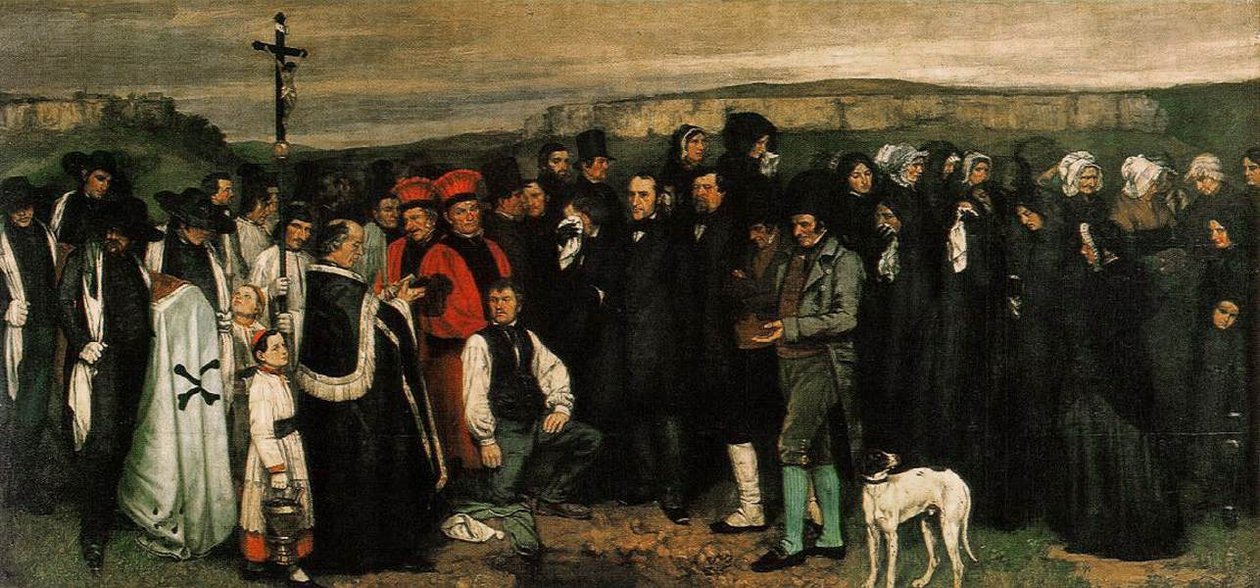 Un enterrement à Ornans - Gustave Courbet