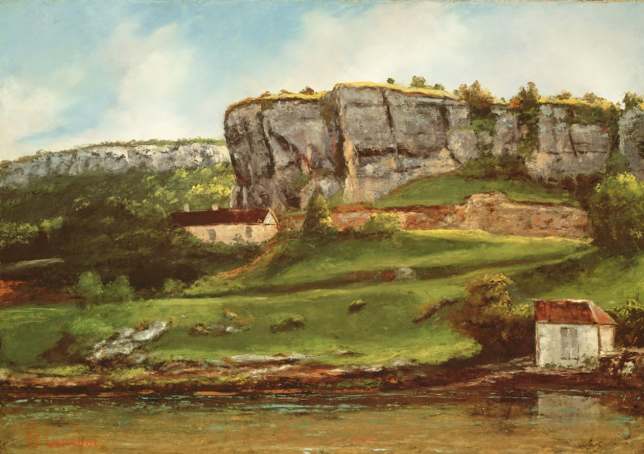 Paysage probablement de la région de Creux-Billard du Jura - Gustave Courbet