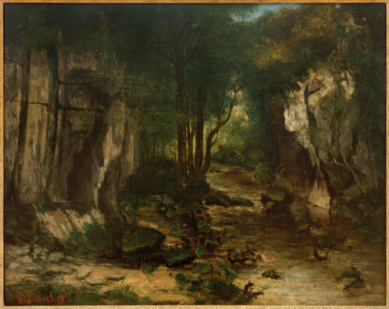 Le Ruisseau du Puits-Noir - Gustave Courbet