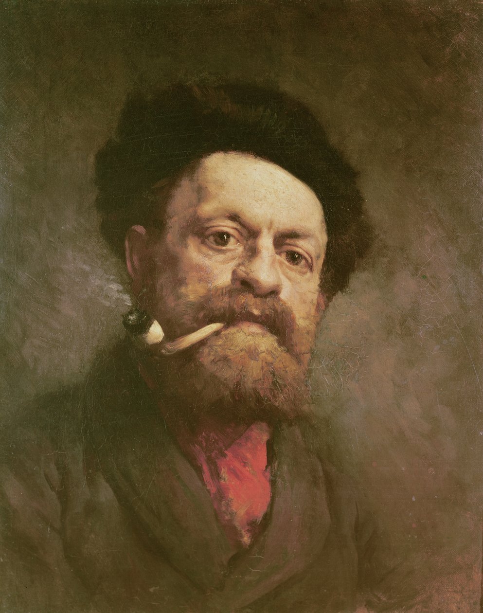 Homme avec une pipe - Gustave Courbet