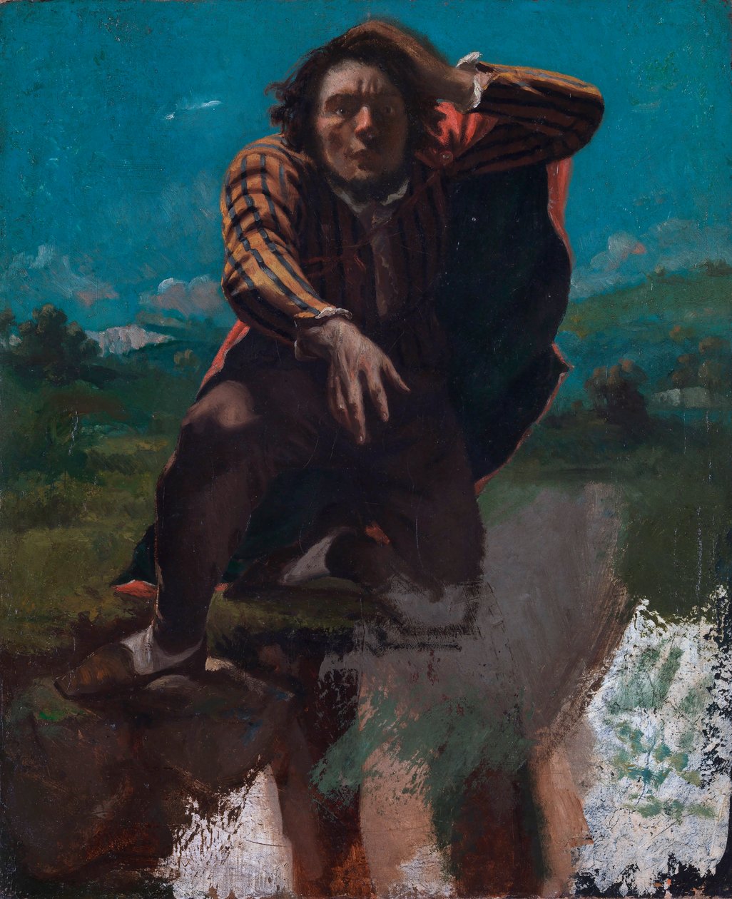 Au bord du précipice - Gustave Courbet