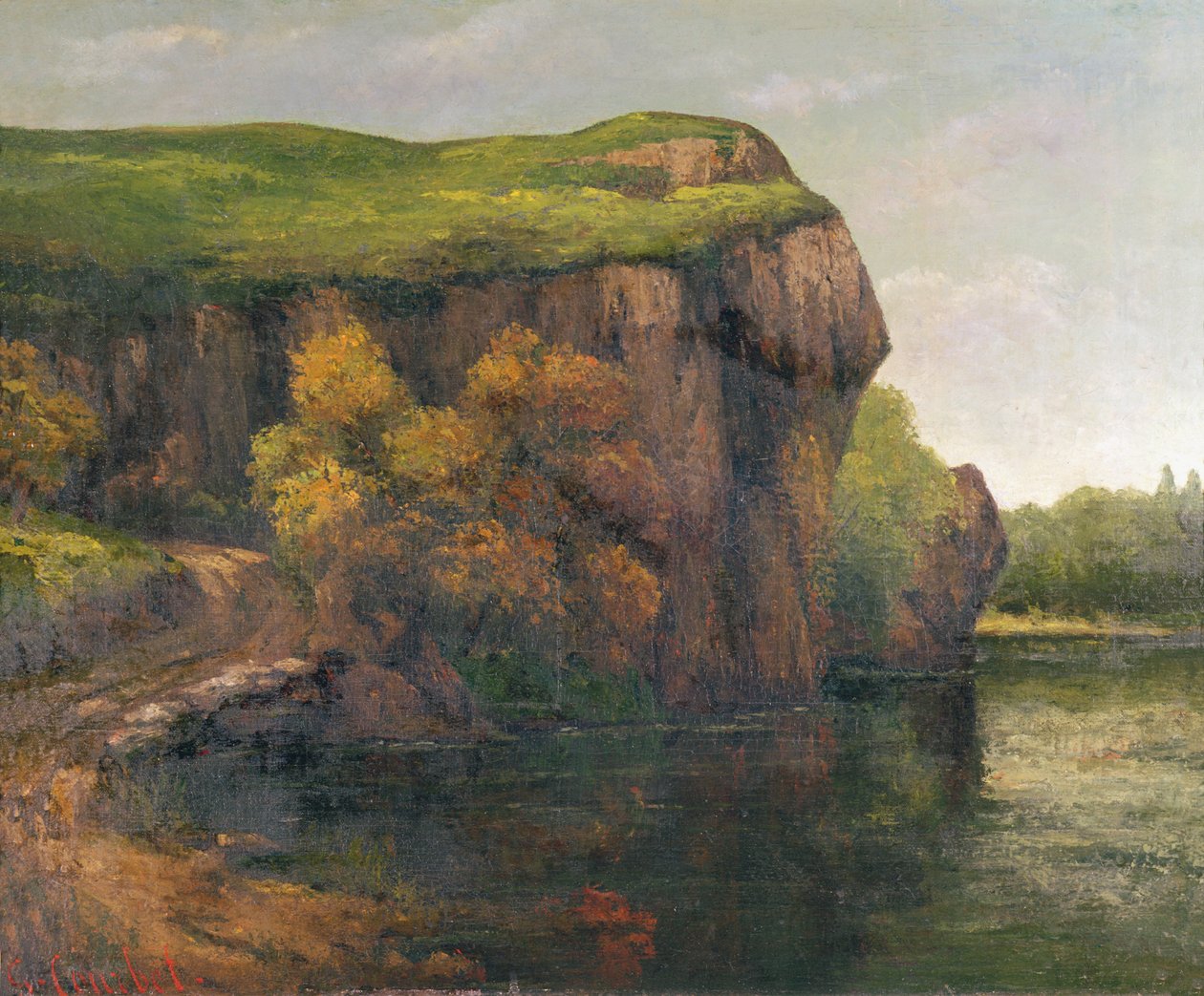 Falaises rocheuses - Gustave Courbet