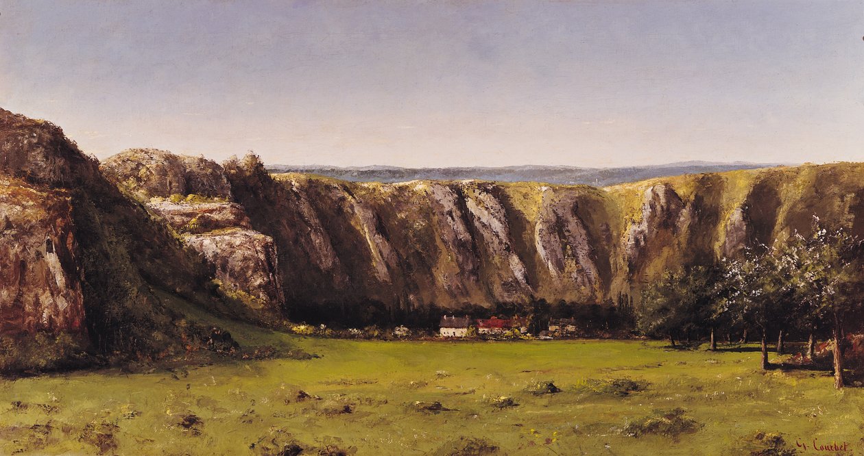 Paysage rocheux près de Flagey - Gustave Courbet