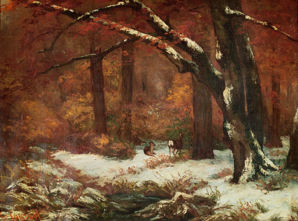 La Retraite des cerfs - Gustave Courbet
