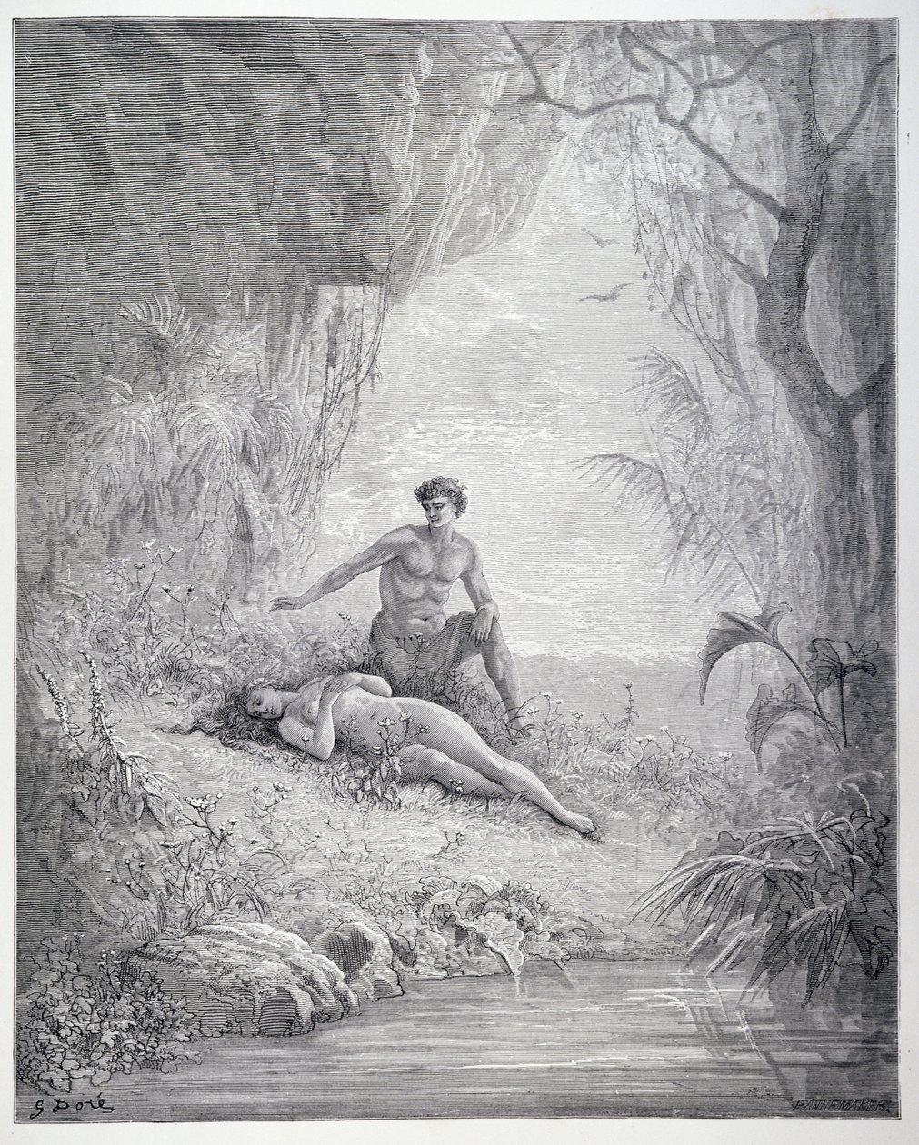 Adam et Ève, du Livre V de 