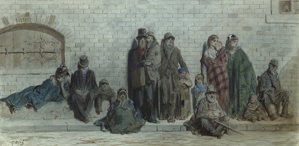 Scène de Rue à Londres, vers 1868-72 - Gustave Dore
