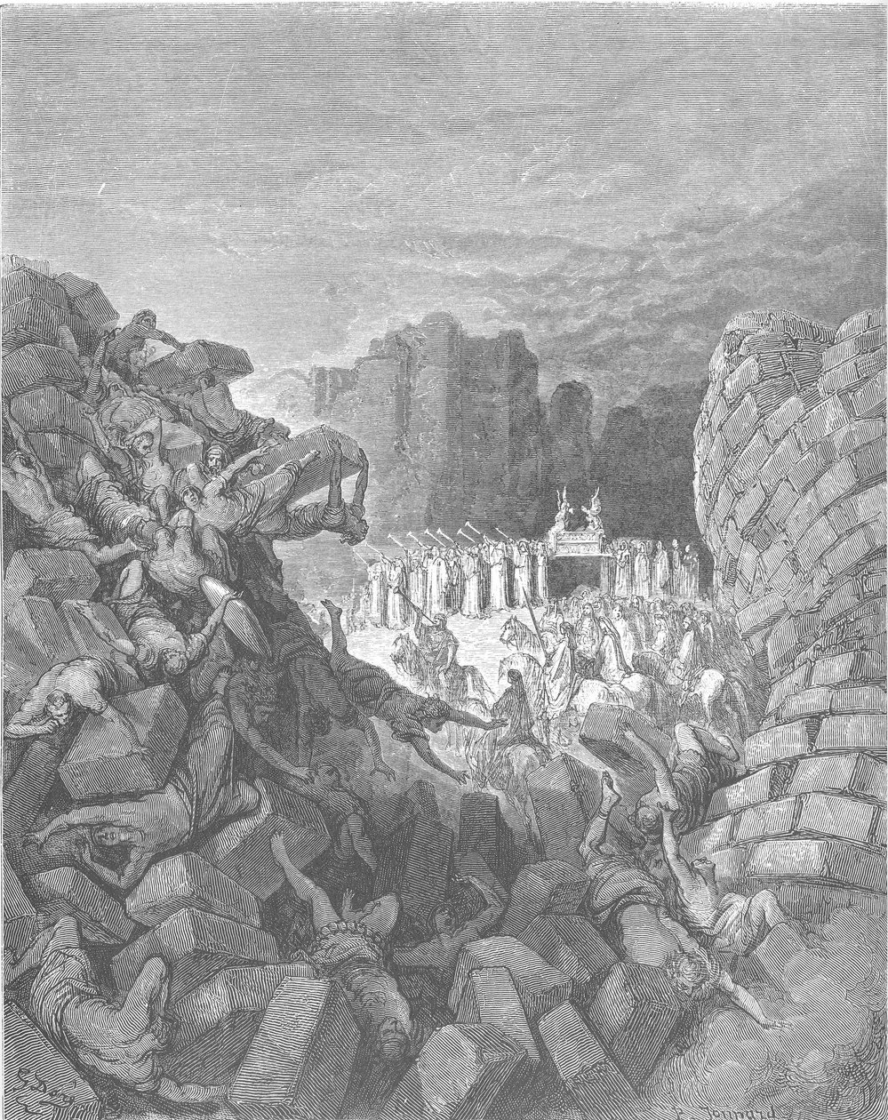 Les murs de Jéricho tombent - Gustave Dore