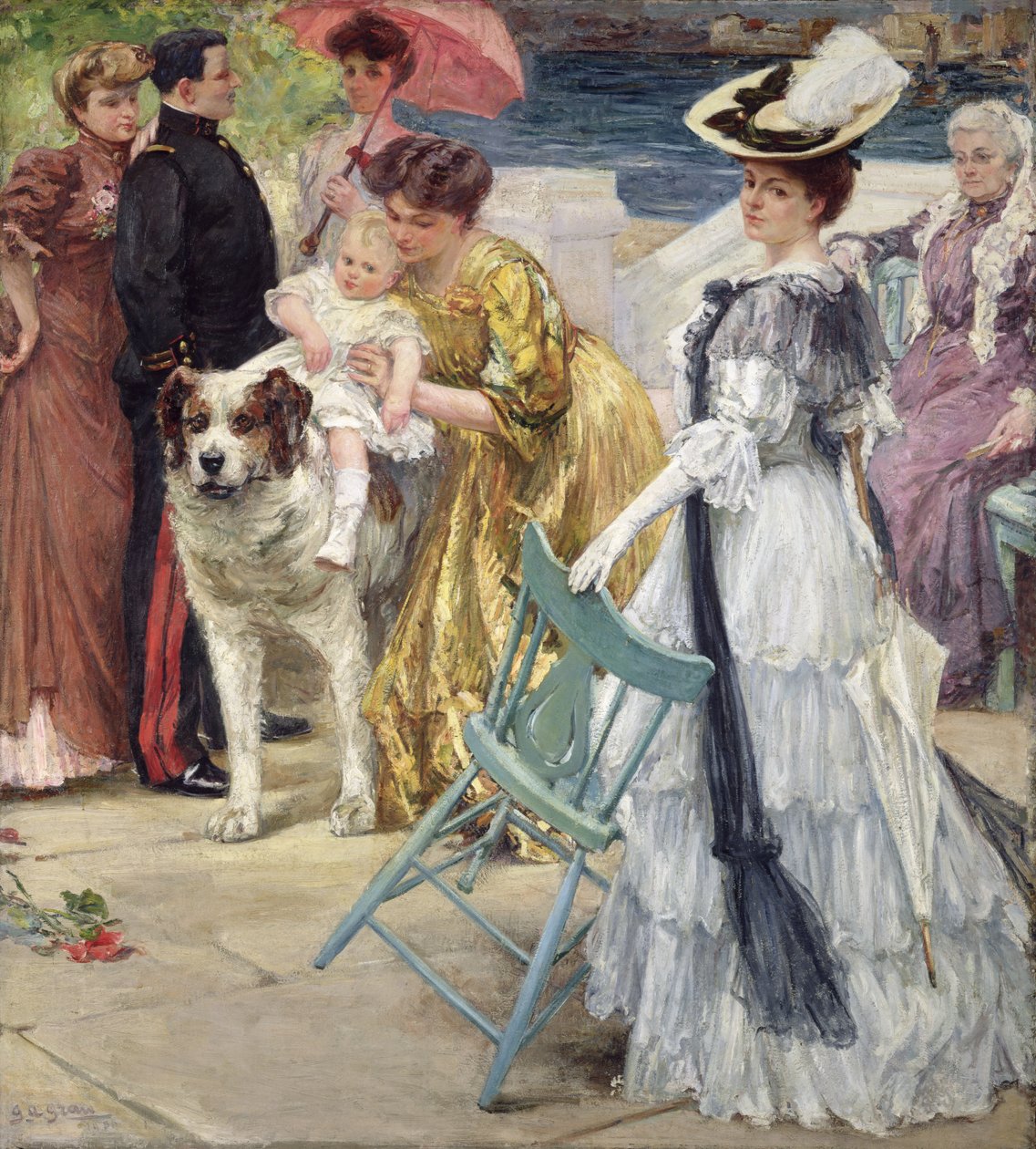 En famille - Gustave Grau