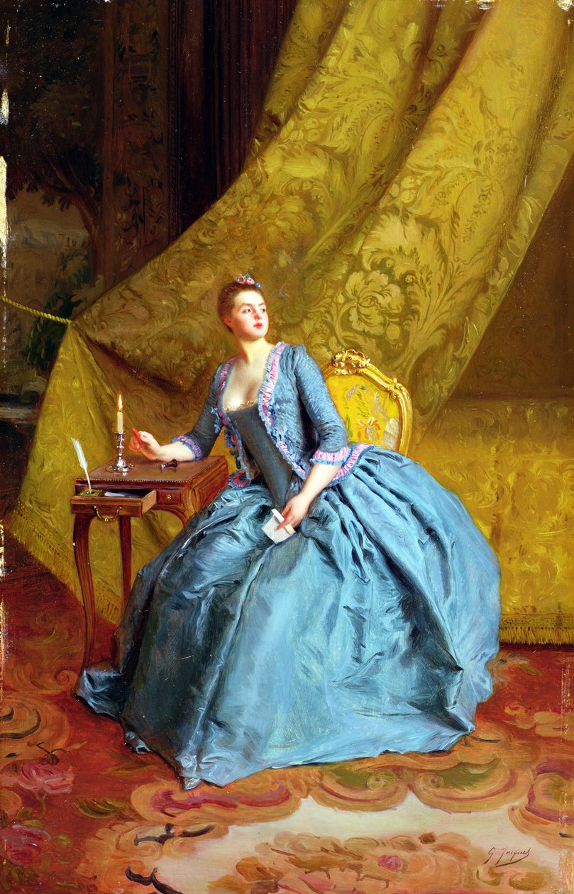 Dame dans un intérieur - Gustave Jacquet