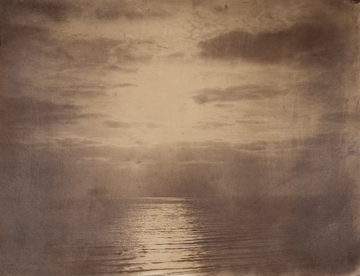 Effet de soleil dans les nuages--océan - Gustave Le Gray
